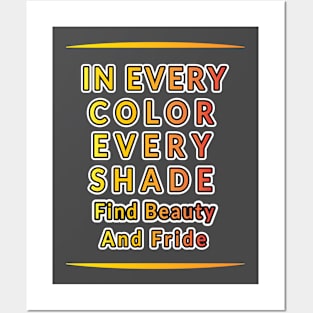 Celebrating Diversity: Embrace Unity in Colorful Typography for Pride Month Posters and Art